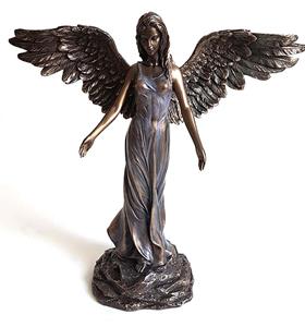 Urnwebshop Bronskleurige Angel of Peace Mini Engel Urn (0.01 liter)