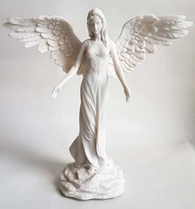 Urnwebshop Witmarmeren Angel of Peace Mini Engel Urn (0.01 liter)