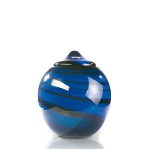 Urnwebshop Middelgrote Glazen Urn Osiris Tweekleurig (2 liter)