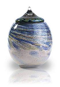 Urnwebshop Grote Glazen Urn Osiris Windekind (3.5 liter)