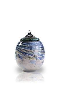 Urnwebshop Middelgrote Glazen Urn Osiris Windekind (2 liter)