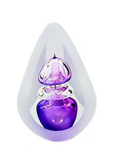 Urnwebshop Kristalglazen 3D Traan Urn Orion purple Small (0.07 liter)