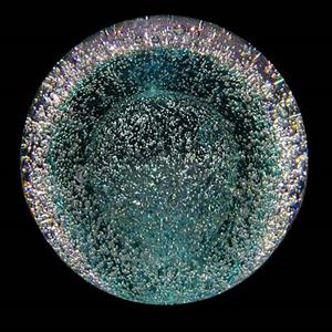 Urnwebshop Kristalglazen Mini Bol Urn Stardust Bulb Tiffany Blue (0.08 liter)