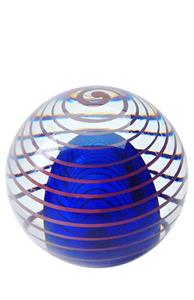 Urnwebshop Kristalglazen 3D Circle of Life Bol Mini Urn (0.15 liter)