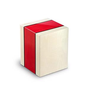 Urnwebshop Rechthoekige Urn Columbarium Venezia Rosso (4 liter)