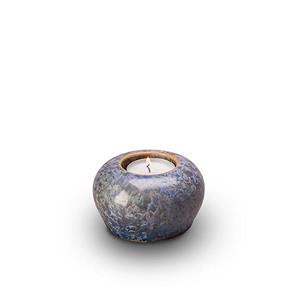 Urnwebshop Keramische Miniurn met Waxinelichtje Paars (0.05 liter)