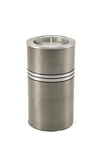 Urnwebshop Urn met Waxinelichtje Metallic Silver (0.35 liter)
