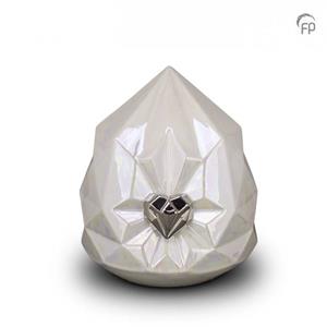 Urnwebshop Medium Keramische Diamant Urn (2.3 liter)