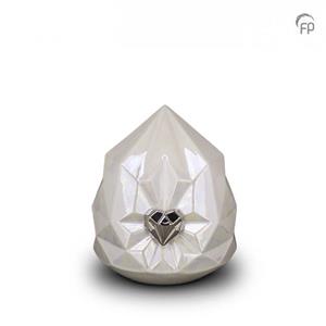 Urnwebshop Kleine Keramische Diamant Urn (1.5 liter)