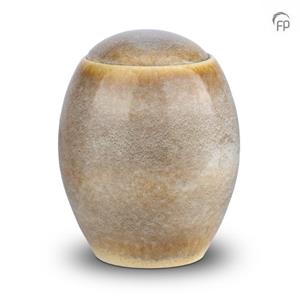 Urnwebshop Grote Keramische Pot Urn Beige - Zandkleur (4 liter)