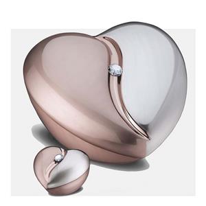 Urnwebshop HeartFelt Harturnen Voordeelset  Geborsteld Rosegoud - Zilver (5.6 liter)