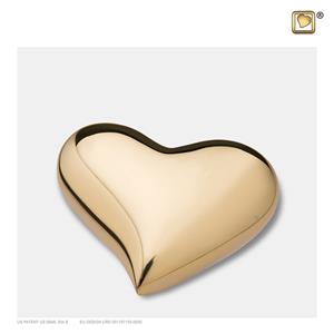 Urnwebshop LoveUrns Design Hart Urn Glimmend Goud (0.05 liter)