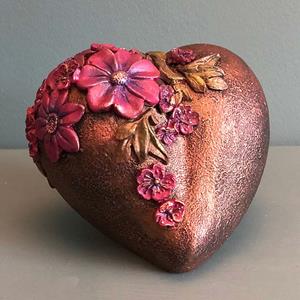 Urnwebshop Kleine LoveHeart Art Urn Blooming Hart (0.65 liter)