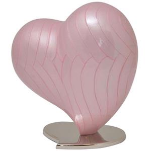 Urnwebshop Grote Mother of Pearl Hart Urn Pink (3.6 liter)