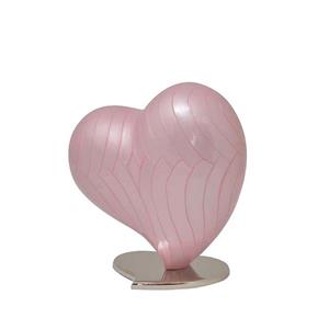 Urnwebshop Mini Mother of Pearl Hart Urn Pink (0.15 liter)