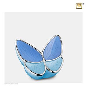 Urnwebshop LoveUrns Butterfly Urntje Blauw (0.05 liter)
