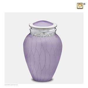 Urnwebshop Kleine Blessing Urn Lavendel Gemarmerd, Zilver (0.8 liter)