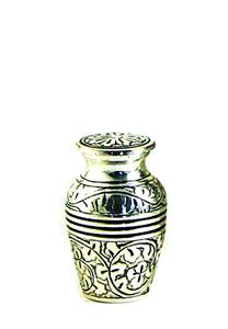 Urnwebshop Oak Antique Silver Mini Urn (0.08 liter)