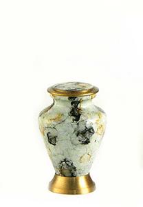 Urnwebshop Glenwood White Marble Mini Urn (0.08 liter)