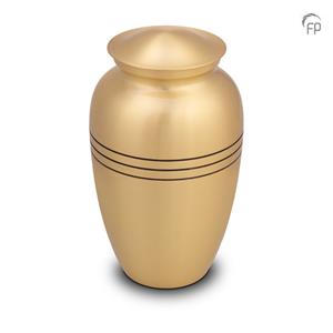 Urnwebshop Grote Messing Urn Classic Gold (3.2 liter)