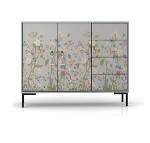 Dressoir Miquel Grey Flowers breed |