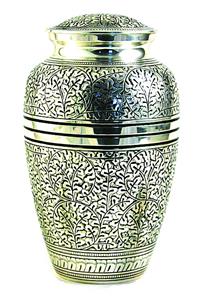 Urnwebshop Grote Oak Antique Silver Urn (3.1 liter)