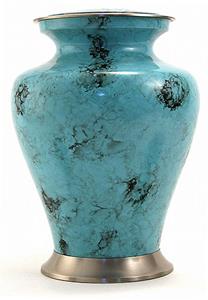 Urnwebshop Grote Messing Glenwood Blue Marble Urn (3.3 liter)
