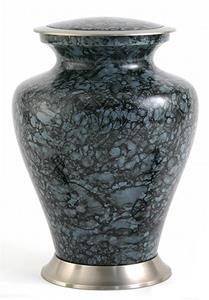 Urnwebshop Grote Messing Glenwood Gray Marble Urn (3.3 liter)