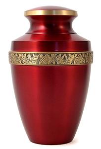 Urnwebshop Grote Grecian Crimson Shiny Red Urn (3.3 liter)