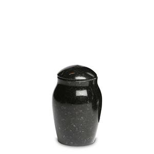 Urnwebshop Granieten Miniurn Vaas, Rond met Deksel - Marlin (0.1 liter)