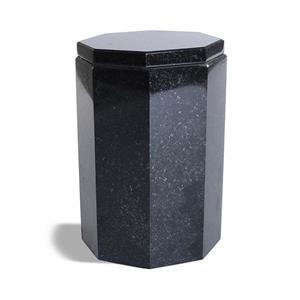 Urnwebshop Slanke Achtkantige Granieten Pot-Urn Marlin (3.2 liter)