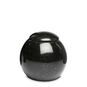 Urnwebshop Granieten Miniurn Bol met Deksel - Marlin (0.1 liter)
