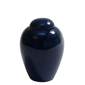 Urnwebshop Mediumgrote Porseleinen Pot Urn Serenity Blue (1.6 liter)