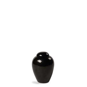 Urnwebshop Porseleinen Miniurn Serenity Black (0.15 liter)