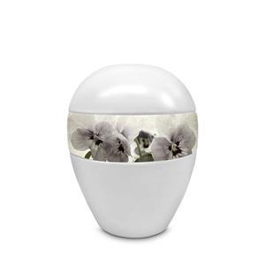 Urnwebshop Kleine Porseleinen Pot Urn Orchideeën (0.6 liter)