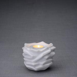 Urnwebshop Keramische Mini Urn De Christus White (0.4 liter)