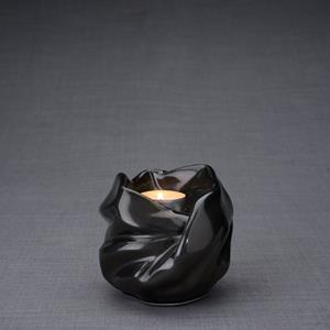 Urnwebshop Keramische Mini Urn Holy Mother Black Gloss (0.48 liter)