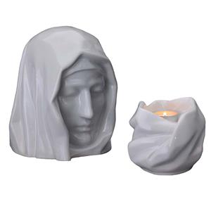 Urnwebshop Art Urnen Voordeelset Holy Mother White (5.1 en 0.48 liter)