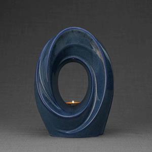 Urnwebshop Keramische Art Urn Passage Blue Melange (3.2 liter)