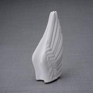 Urnwebshop Keramische Mini Urn Wings White (0.22 liter)