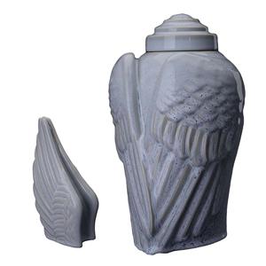 Urnwebshop Art Urnen Voordeelset Wings Grey (3.1 en 0.22 liter)