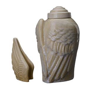 Urnwebshop Art Urnen Voordeelset Wings Light Sand (3.1 en 0.22 liter)