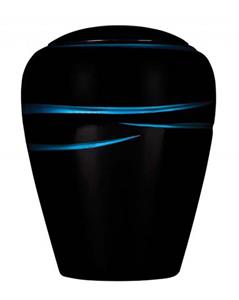 Urnwebshop Ovale Resin Urn Black (3.8 liter)