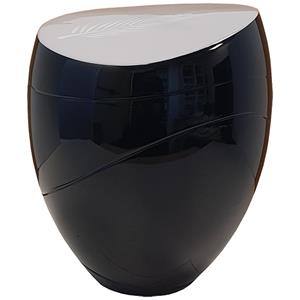 Urnwebshop Jazz Design Urn, Grijs Deksel met Veer (3.5 liter)