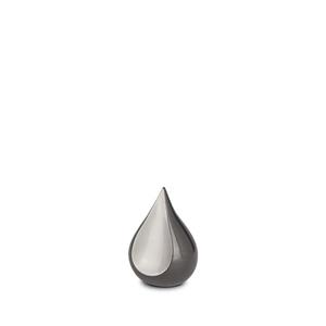 Urnwebshop Teardrop Urntje Antraciet - Matzilver (0.15 liter)
