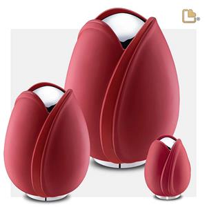 Urnwebshop LoveUrns Tulip Urnen Voordeelset Rood (5.3, 0.65 en 0.1 liter)