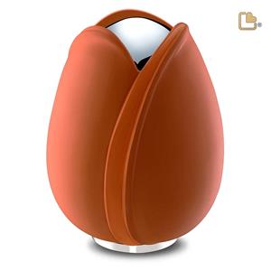 Urnwebshop Grote LoveUrns Tulp Urn Oranje (5.3 liter)