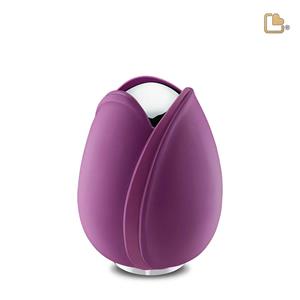 Urnwebshop Kleine LoveUrns Tulp Urn Paars (0.65 liter)