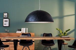 Invicta Interior Hanglamp Glow Zwart/Zilver 70cm - 38295