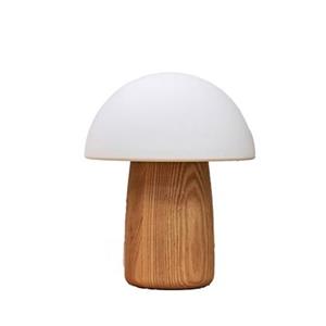 Gingko Alice Mushroom Tafellamp - Licht Essenhout